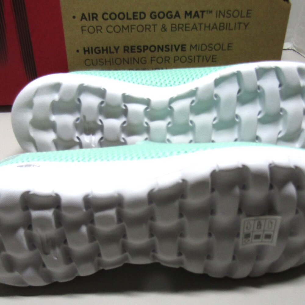 NWT Skechers slip-on Go Walk Ortholite mint colored sneakers women's 9.5 - Picture 2 of 5
